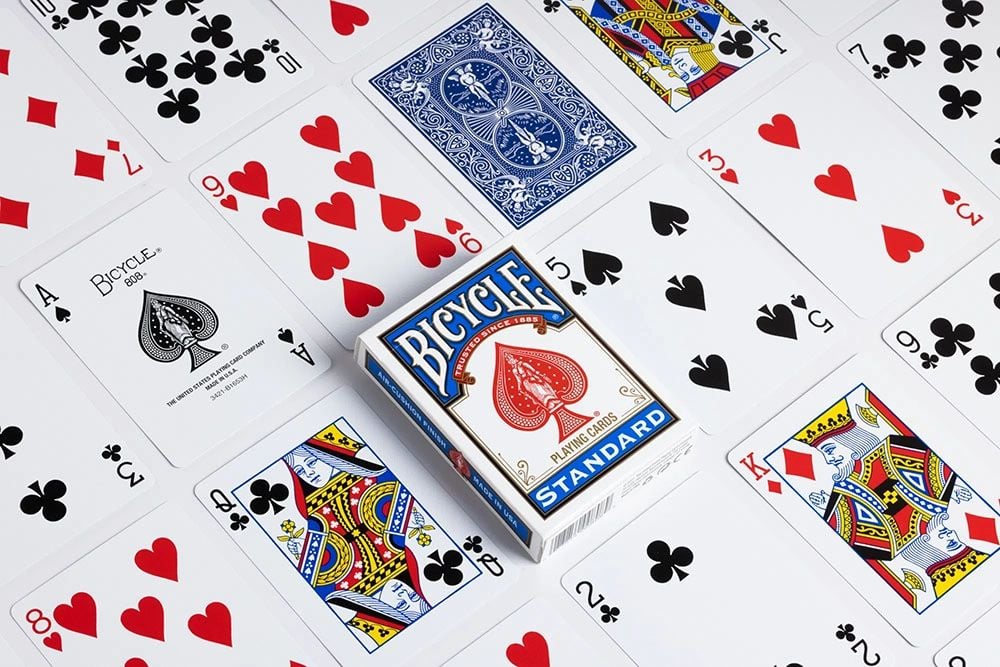 Bicycle Poker Rider Red/Blue/Black