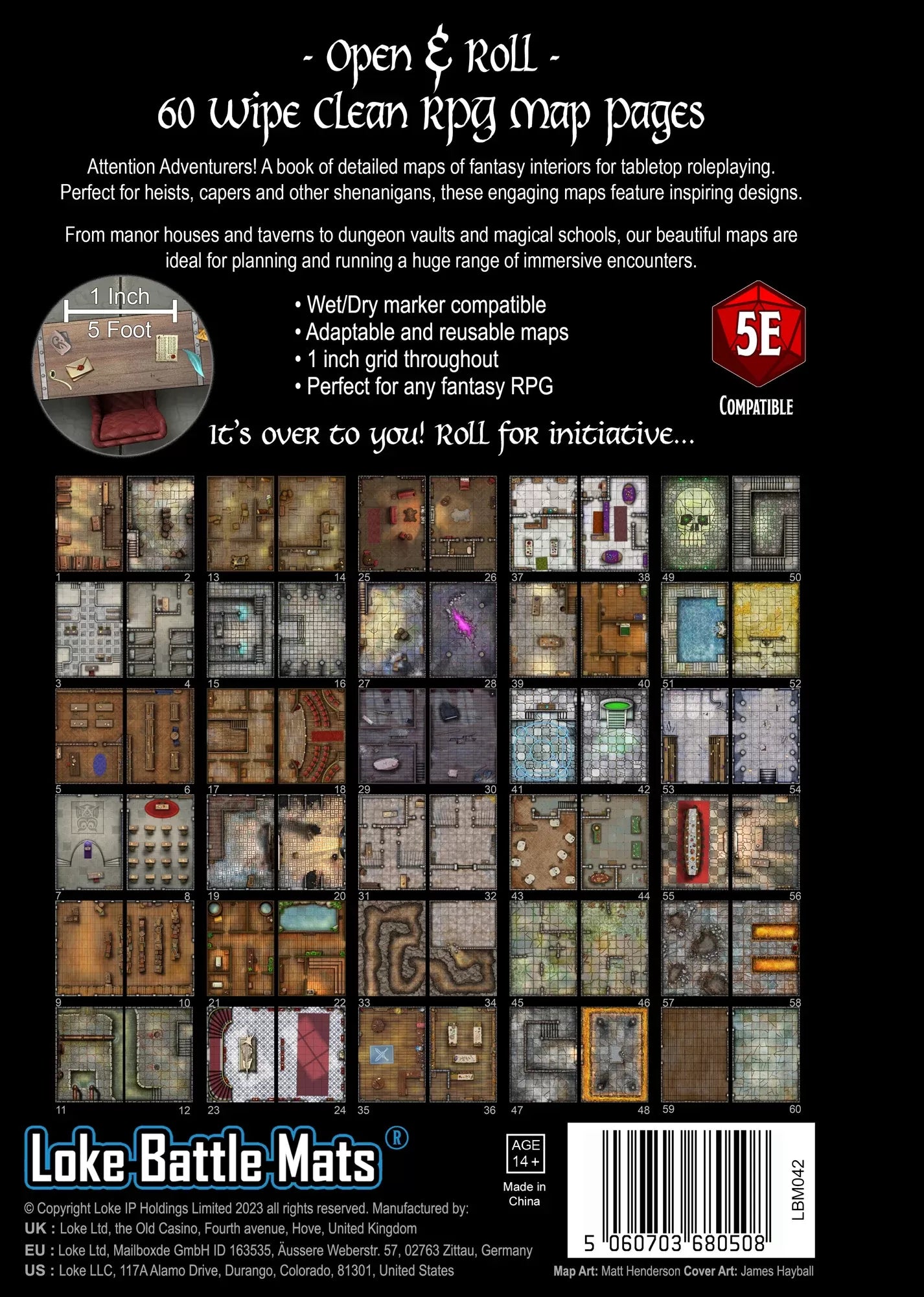 Big Book of Battle Mats Rooms Vaults Chambers - Good Games