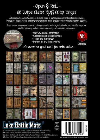 Big Book of Battle Mats Rooms Vaults Chambers - Good Games