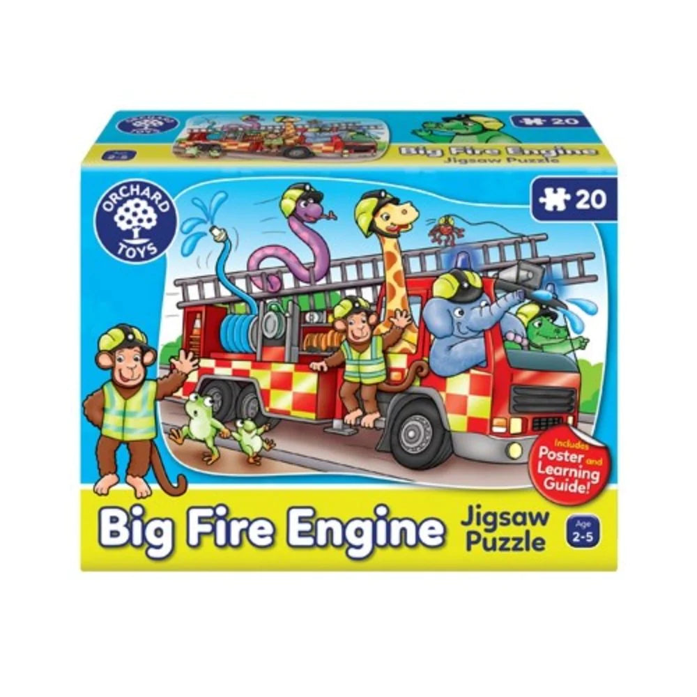 Orchard Toys - Big Fire Engine 20 Piece Jigsaw - Good Games
