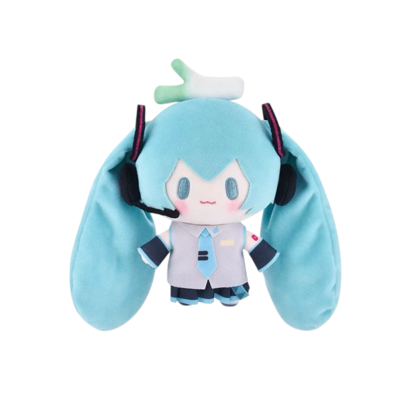 Hatsune Miku Plush Leek Head Keychain