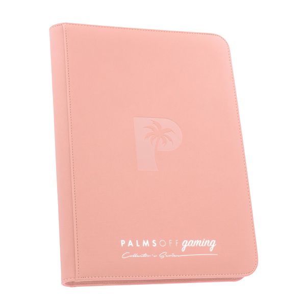 Palms Off Gaming 1st Ed Pink - Collectors Series 9 Pocket Zip Trading Binder - Good Games