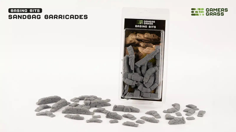 Gamers Grass Basing BIts - Sandbag Barricades - Good Games