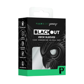 Palms off Gaming - Black Out Deck Sleeves Standard Size - Good Games
