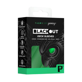 Palms off Gaming - Black Out Deck Sleeves Standard Size - Good Games