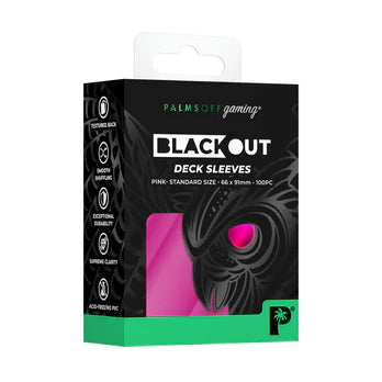 Palms off Gaming - Black Out Deck Sleeves Standard Size - Good Games