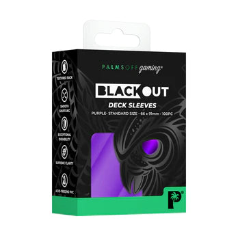 Palms off Gaming - Black Out Deck Sleeves Standard Size - Good Games