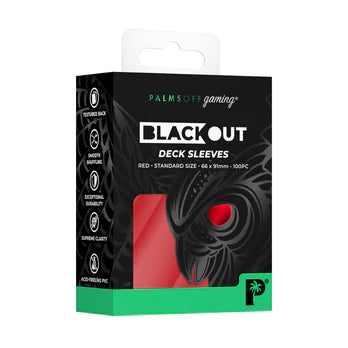Palms off Gaming - Black Out Deck Sleeves Standard Size - Good Games