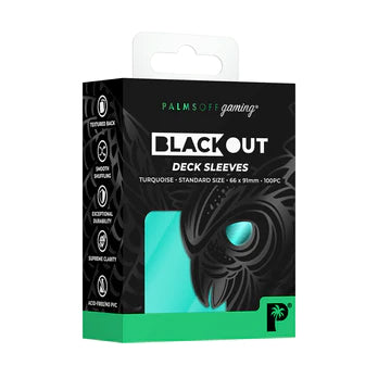 Palms off Gaming - Black Out Deck Sleeves Standard Size - Good Games