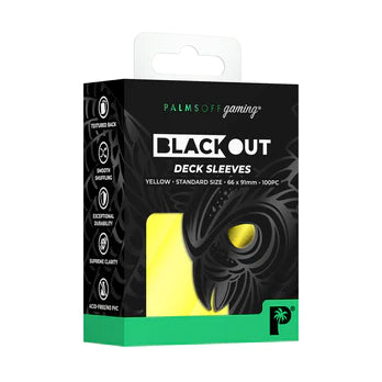 Palms off Gaming - Black Out Deck Sleeves Standard Size - Good Games