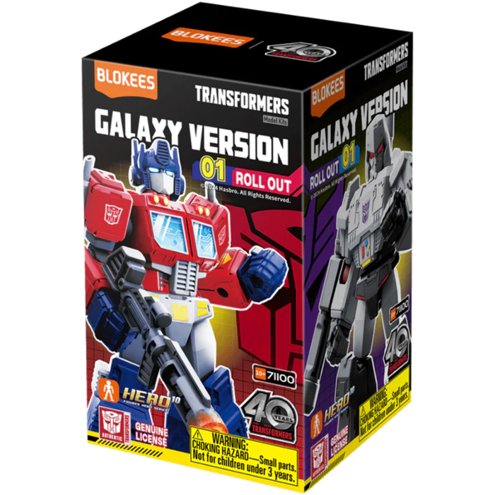 Transformers Galaxy Version 01 - Roll Out Blokees Figures - 9 In 1 Blind Box Display