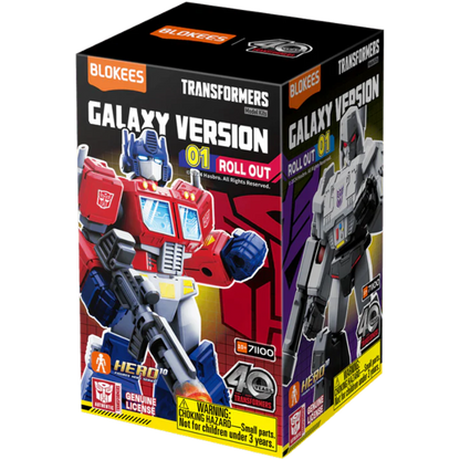 Transformers Galaxy Version 01 - Roll Out Blokees Figures - 9 In 1 Blind Box Display