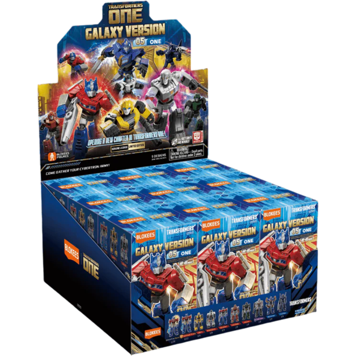 Transformers Galaxy Version 05 - One Blokees Figures - 9 In 1 Blind Box Display