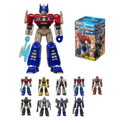 Transformers Galaxy Version 05 - One Blokees Figures - 9 In 1 Blind Box Display
