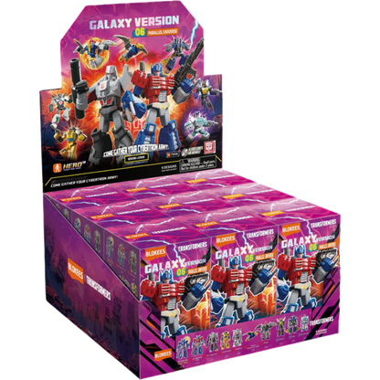 Transformers Galaxy Version 06 - The Amazing Miracle Blokees Figures - 9 In 1 Blind Box Display