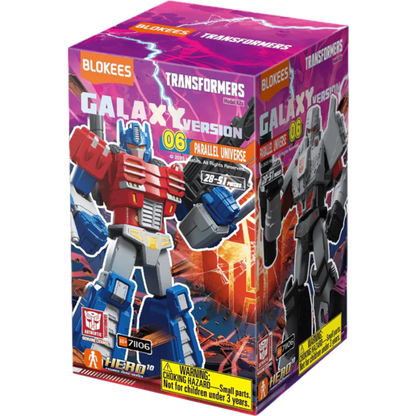 Transformers Galaxy Version 06 - The Amazing Miracle Blokees Figures - 9 In 1 Blind Box Display