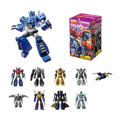 Transformers Galaxy Version 06 - The Amazing Miracle Blokees Figures - 9 In 1 Blind Box Display