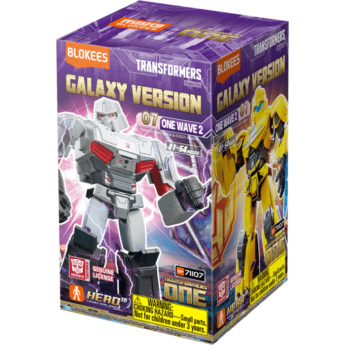 Transformers Galaxy Version 07 - One Wave2 Blokees Figures - 9 In 1 Blind Box Display
