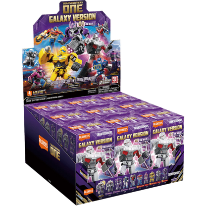 Transformers Galaxy Version 07 - One Wave2 Blokees Figures - 9 In 1 Blind Box Display