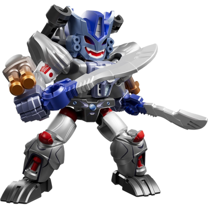 Transformers Dv06 Brutal Fang Blokees Figures - 12 In 1 Blind Box Display