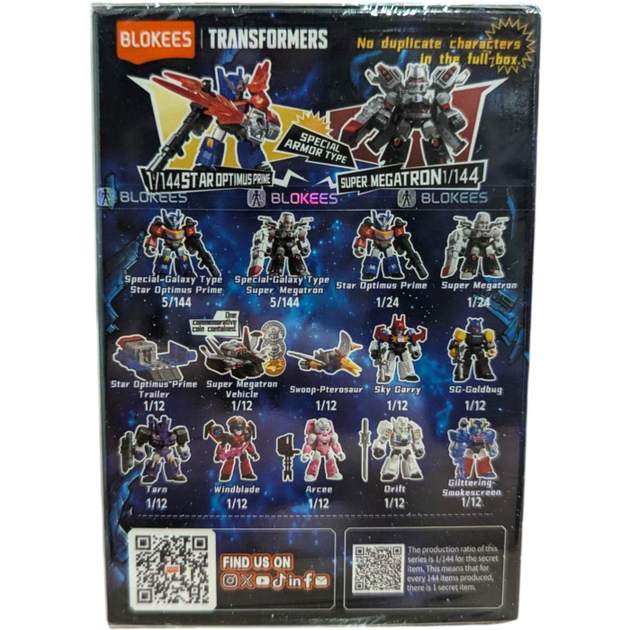 Transformers DV08 Battle Stars Blokees Figures Display