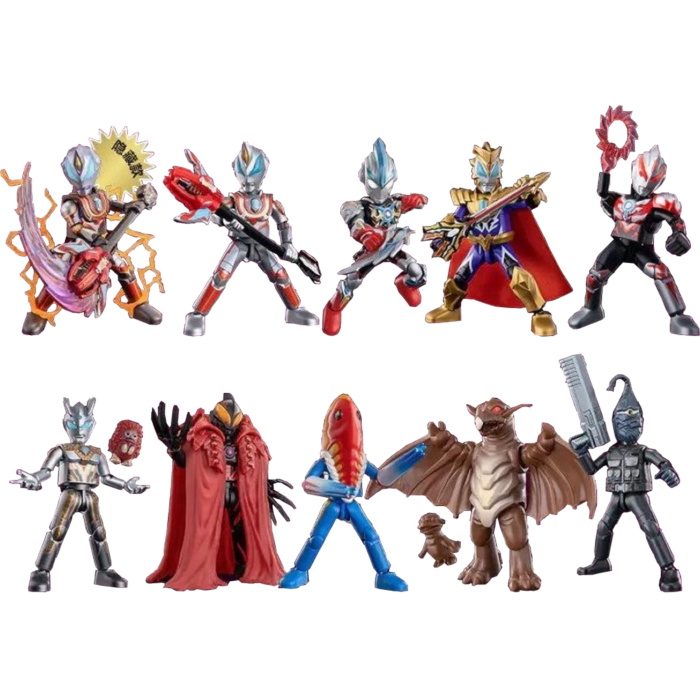 Blokees Figures - Ultraman 73114 - Galaxy Version 14 - Connect The Wishes!! - 9 In 1 Blind Box Display