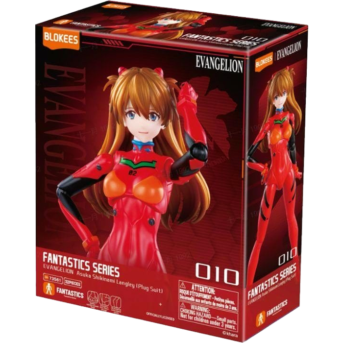Blokees Model Kit - Evangelion Fantastics Series - Asuka Shikinami Langley (Plug Suit)