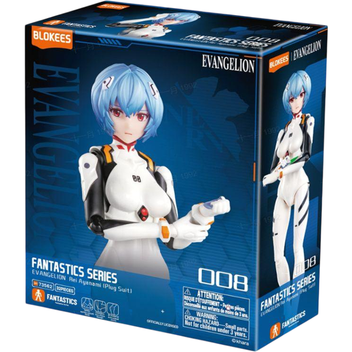 Blokees Model Kit - Evangelion Fantastics Series - Rei Ayanami (Plug Suit)
