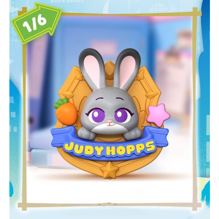 Zootopia - Mate01 Buddy Emblem, 6 in 1 Display Blind Box