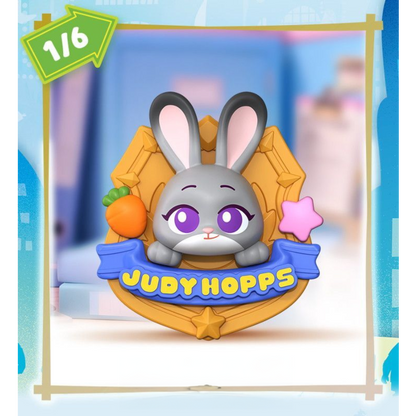 Zootopia - Mate01 Buddy Emblem, 6 in 1 Display Blind Box