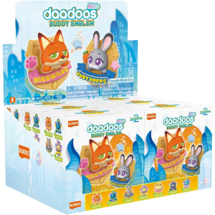 Zootopia - Mate01 Buddy Emblem, 6 in 1 Display Blind Box Display