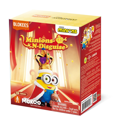 Figures PDQ (6 in 1) Minions Mokoo Series 01 Minions N Disguise Blind Box Display