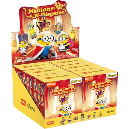Figures PDQ (6 in 1) Minions Mokoo Series 01 Minions N Disguise Blind Box Display