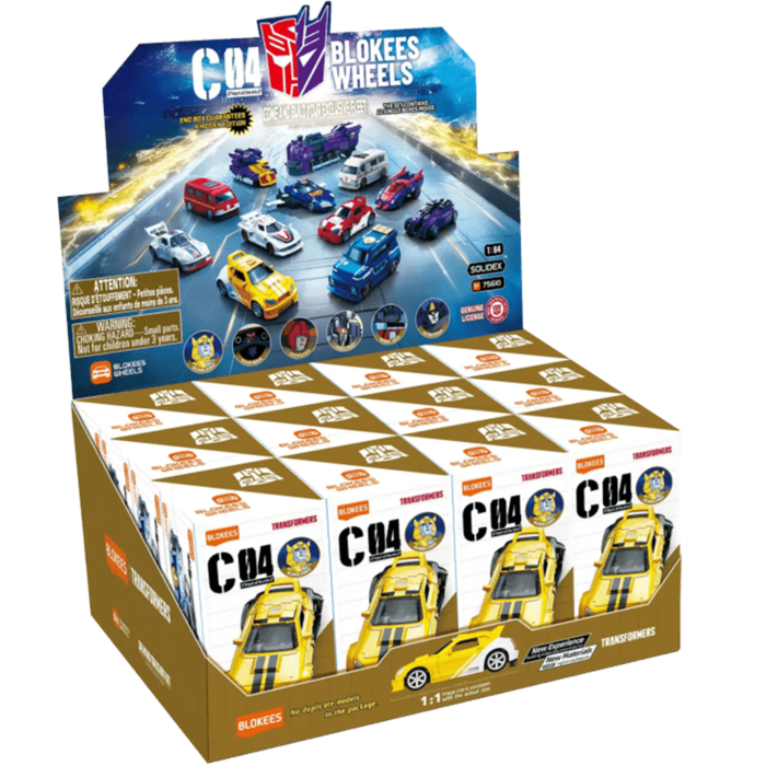 Transformers C04 - Heart Of The Ark - Blokees Wheels Blind Box Display