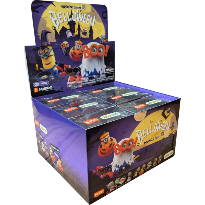 Blokees Figures - Minions Mokoo Series - 03 Belloween - 6 In 1 Blind Box Display
