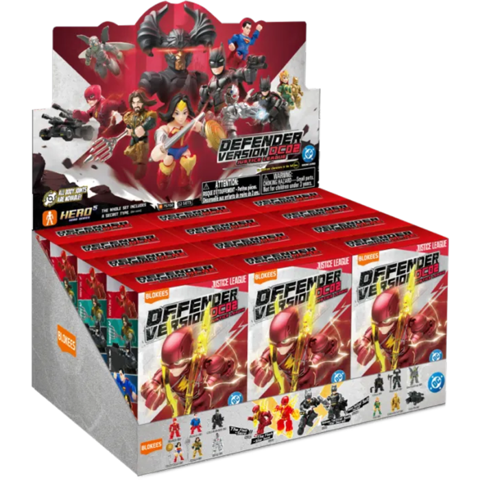DC Defender Version 02 Justice League Figure Blind Box Dispaly - 12 in 1