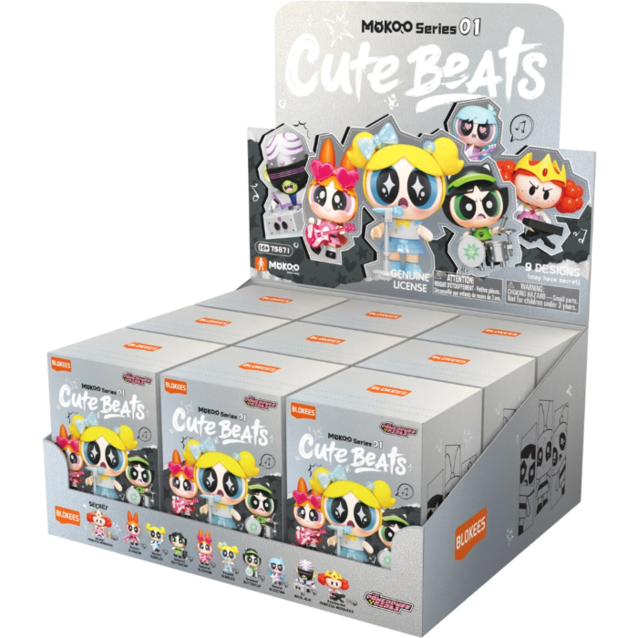 Blokees - The Powerpuff Girls - Mokoo series 01 - Cute Beats Display