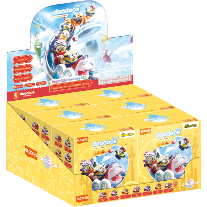 Minions - Daadoos - Nest Series 01 The Roller - Dorable Coaster - 6 In 1 Blind Box Display