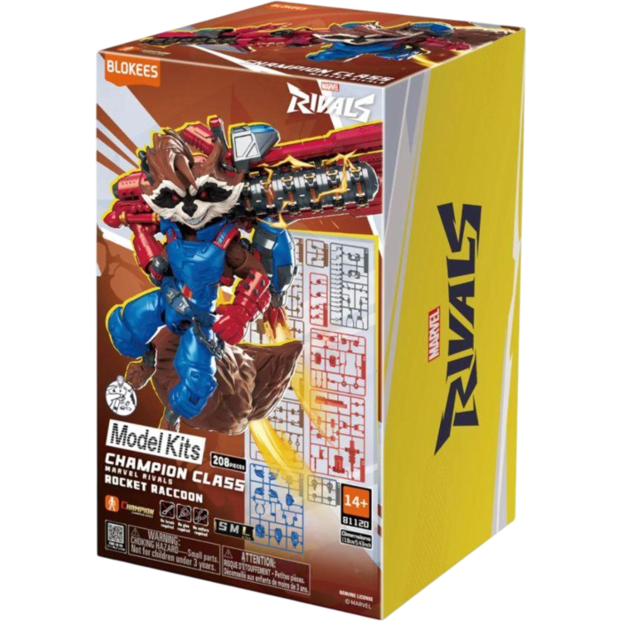 Blokees Figures -Marvel Rivals - Champion class- Rocket raccoon