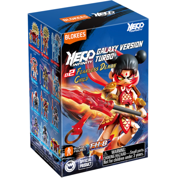 Blokees Figures - Hero Infinity 85023 - Galaxy Version Tubro 02 - Fearless Magic Kids - 9 In 1 Blind Box