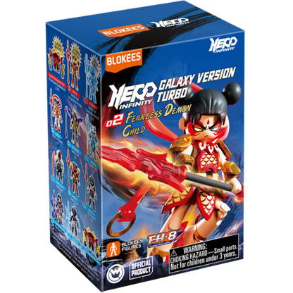 Blokees Figures - Hero Infinity 85023 - Galaxy Version Tubro 02 - Fearless Magic Kids - 9 In 1 Blind Box Display