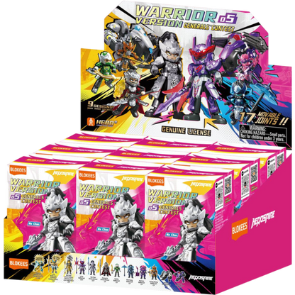 Blokees Figures - Herospire 85036 - Galaxy Version Tubro 05 - Generals' Contest - 9 In 1 Blind Box Display
