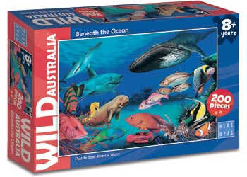 Blue Opal - Wild Aust Beneath the Oceans 200 Pieces