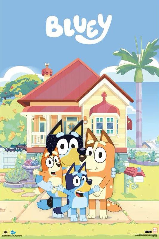 Bluey - Family House Poster - Good Games