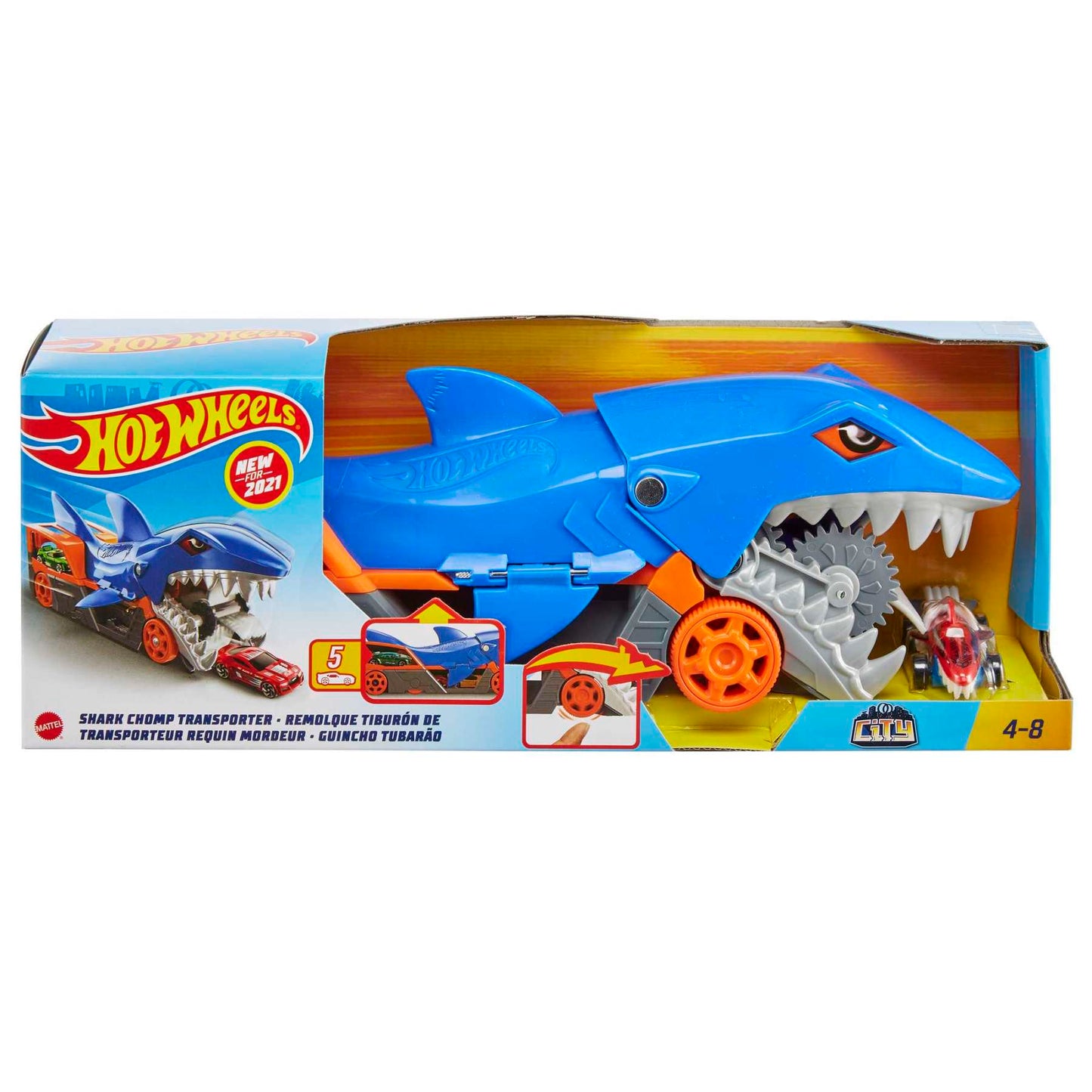 Hot Wheels Shark Chomp Transporter Playset - Good Games