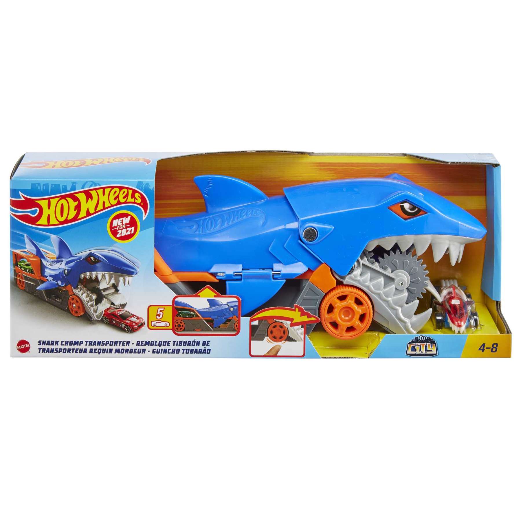 Hot Wheels Shark Chomp Transporter Playset - Good Games