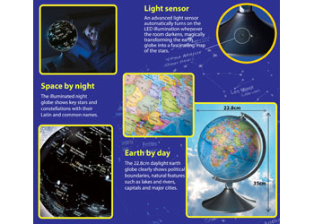 Brainstorm Toys - 2 in 1 Globe: Earth and Constellations
