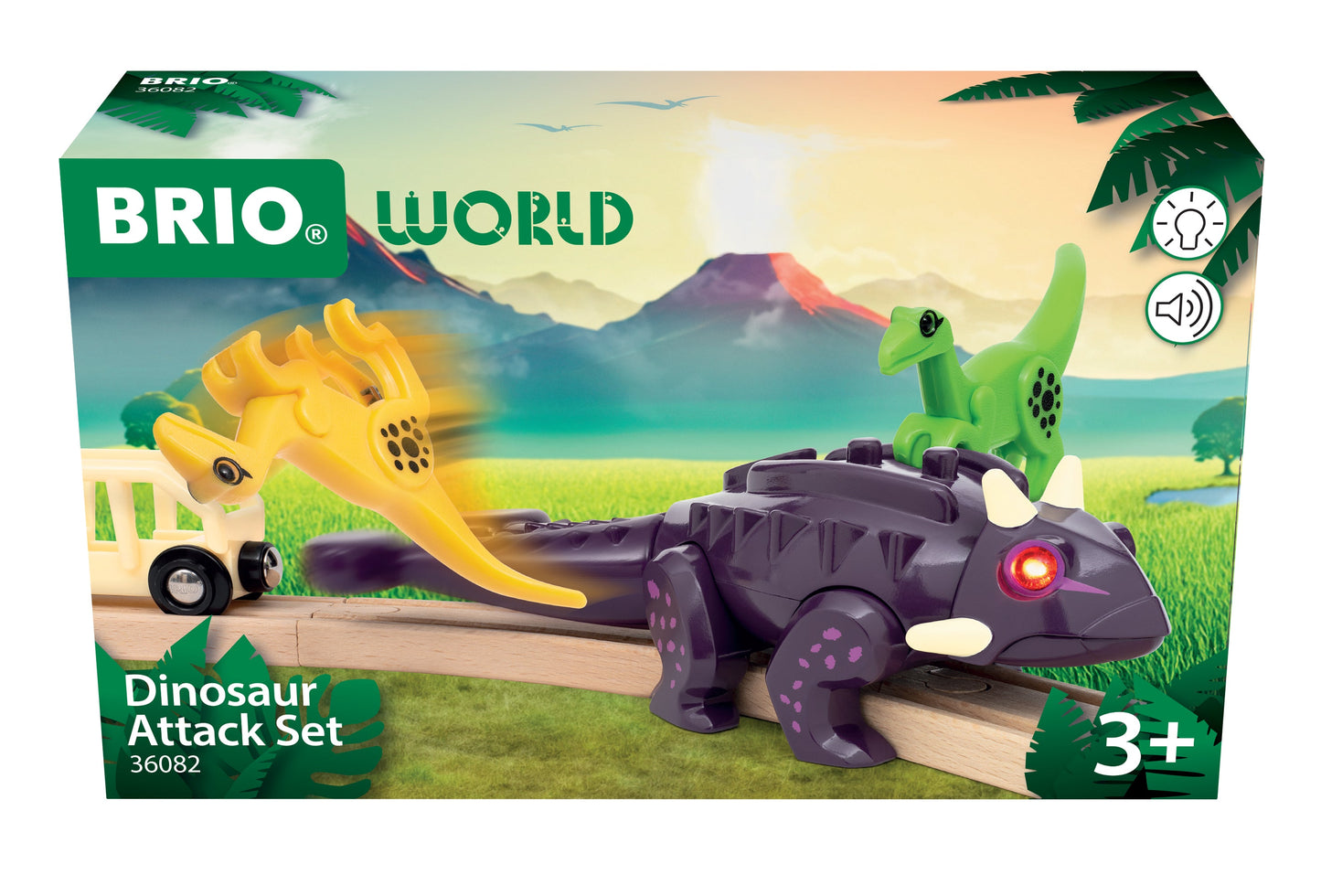 BRIO - Dinosaur Attack Set 4 Pieces