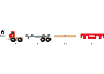 BRIO - Lumber Truck 6 Pieces