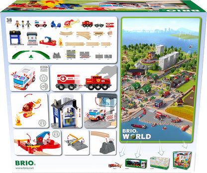 BRIO - Rescue Team Train Set 44 Pieces
